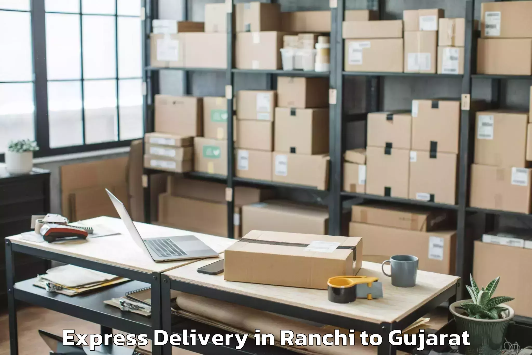 Book Ranchi to Jetpur Express Delivery